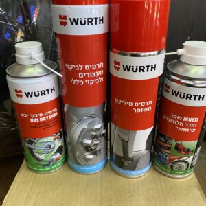 מבצע תרסיסים וירט - שמן רב שימושי - סיליקון - ניקוי כללי - שימון שרשרת יבש