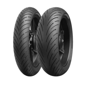 סט צמיגי אופנוע ספורט Dunlop Roadsport דוגמת סוליה לכביש